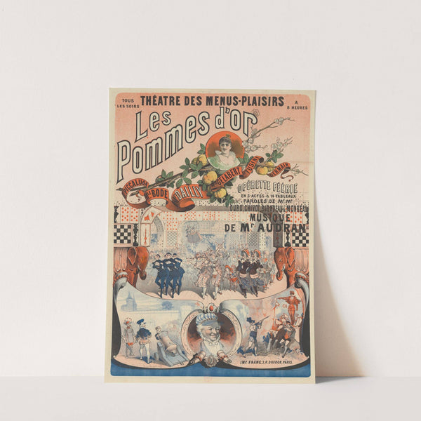 Théâtre des Menus-Plaisirs… Les Pommes d’or (1883) by Léon Choubrac