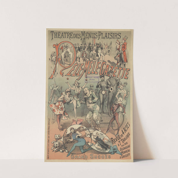 Théâtre des Menus-Plaisirs. Pêle-Mêle, Gazette, grand succès (1886) by Imp. Emile Lévy