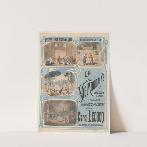 Théâtre des Nouveautés… La vie mondaine (1885) by Louis Denis