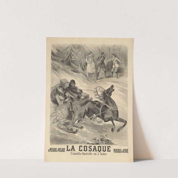 Théâtre des variétés. La Cosaque (1884) by Louis Lemaresquier