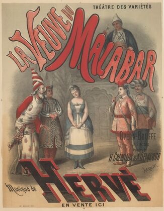 Théâtre des Variétés. La Veuve du malabar (1878)
