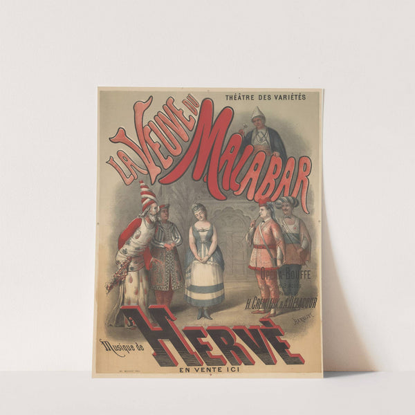 Théâtre des Variétés. La Veuve du malabar (1878) by Imp. Moucelot