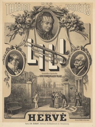 Théâtre des Variétés. Lili, comédie-opérette, de MMrs Alfred Hennequin et Albert Millaud (1882)