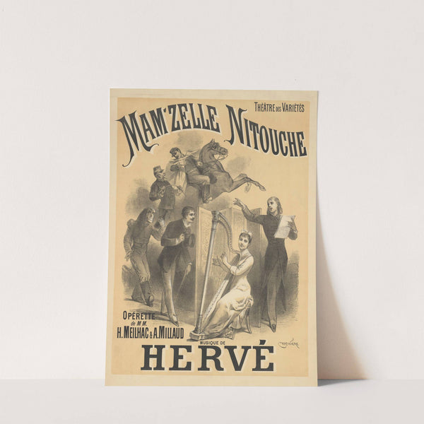 Théâtre des variétés. Mam’zelle Nitouche. Opérette de MM. H. Meilhac et A. Millaud (1883) by Antonin-Marie Chatinière