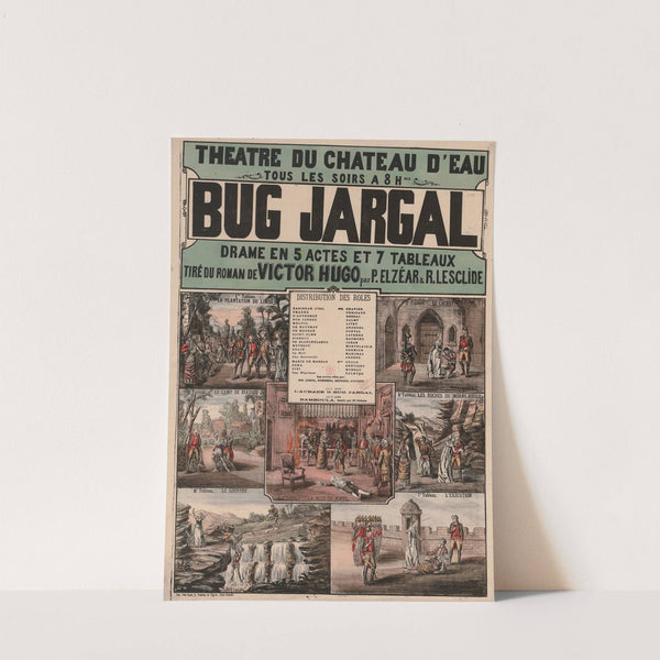 Théâtre du Chateau d’eau… Bug Jargal (1880) by Léon Sault