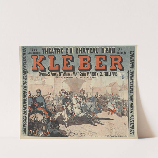 Théâtre du Château d’Eau. Kléber (1882) by Léon Choubrac