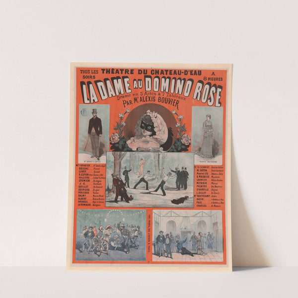 Théâtre du Château d’Eau… la Dame au domino rose (1882) by Imp. Franc