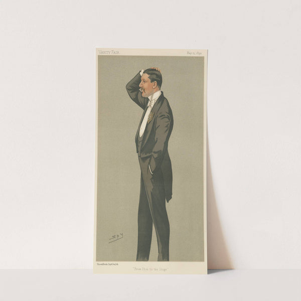 Theatre; ‘From Eton to the Stage’, Mr. Charles Hawtrey, May 21, 1892 (1892) by Leslie Matthew Ward