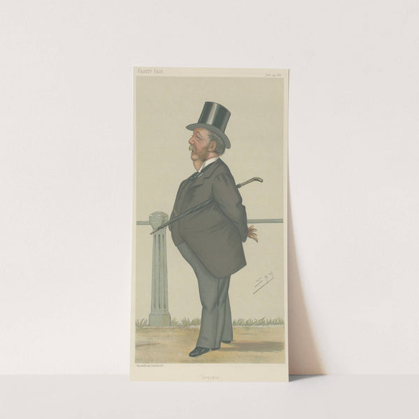 Theatre; ‘Goochie’, Captain Arthur Gooch, June 24, 1882 (1882) by Leslie Matthew Ward