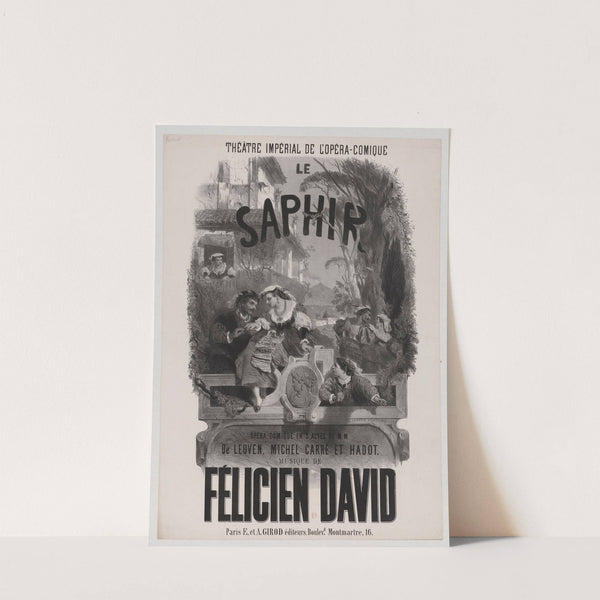 Théâtre Impérial de l’Opéra-comique. Le Saphir (1865) by Celestin Nanteuil