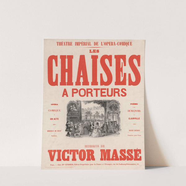 Théâtre Imperial de l’Opéra-Comique Les Chaises à porteurs (1858) by Victor Coindre