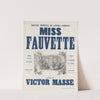 Théatre Impérial de l’Opéra-Comique. Miss Fauvette. Musique de Victor Massé (1850) by Victor Coindre