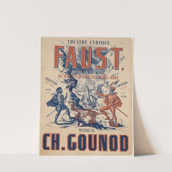 Théâtre Lyrique. Faust (1859) by T. Laval