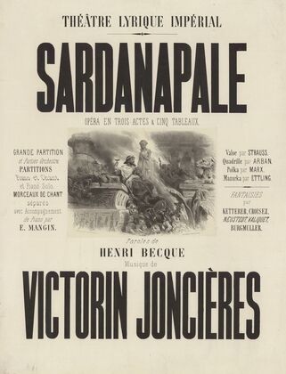 Théâtre-Lyrique Impérial. Sardanapale (1867)