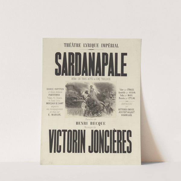 Théâtre-Lyrique Impérial. Sardanapale (1867) by Celestin Nanteuil