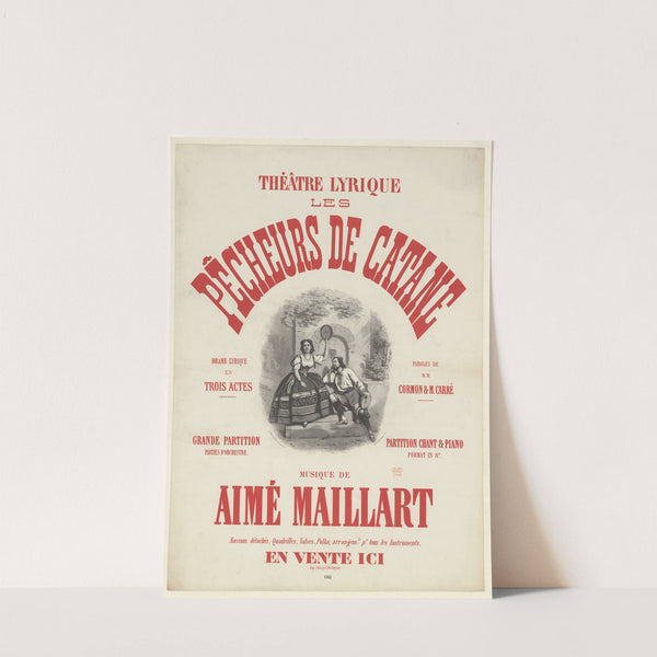Théâtre Lyrique. Les Pêcheurs de Catane (1861) by Léon Loire