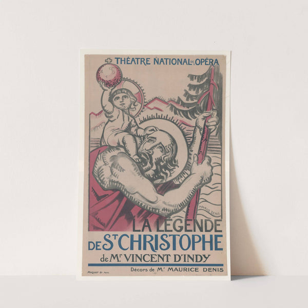 Théâtre national de l’opéra. La légende de Saint-Christophe de M. Vincent d’Indy (1820) by Maurice Denis