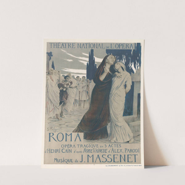 Théâtre National de l’Opéra. Roma. Opéra tragique en 5 actes d’Henri Cain, d’après Rome vaincue d’Alex Parodi (1912) by Georges Antoine Rochegrosse