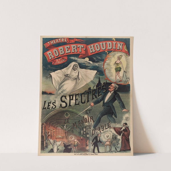 Theatre Robert-Houdin 8. Brd Des Italiens Les Spectres Et Le Manoir Du Diable (1880-1900) by Imp. Emile Lévy