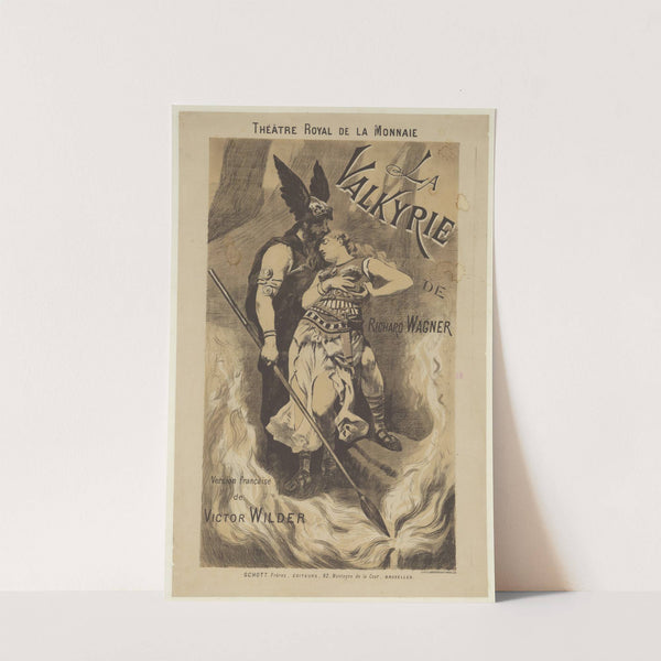 Théâtre Royal de la Monnaie. La Valkyrie de Richard Wagner (1887) by Imp. J.-E. Goosens