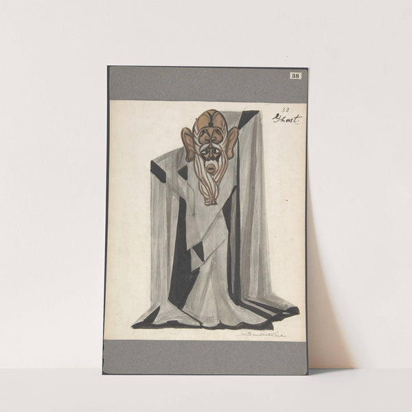 Theatrical ghost costume for 'Le Rossignol' by Sergey Yurievich Sudeikin