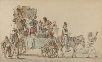 Theatrical Troupe on the Road (1818)