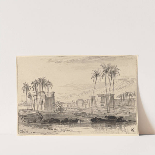 Thebes (1884-1885) by Edward Lear