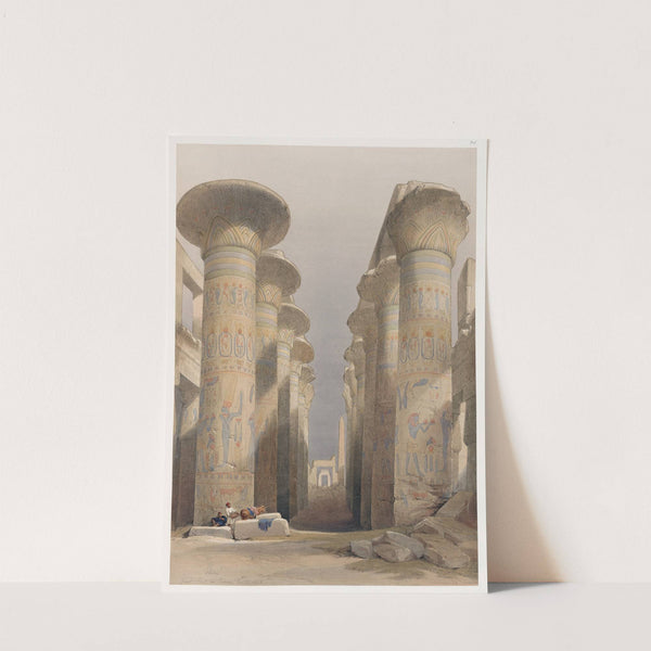 Thebes. Great Hall at Karnak. Nov. 28, 1838. (1846-1849) by David Roberts