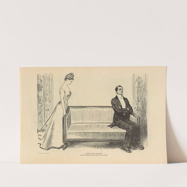 Their first quarrel (1893-1900) by Charles Dana Gibson