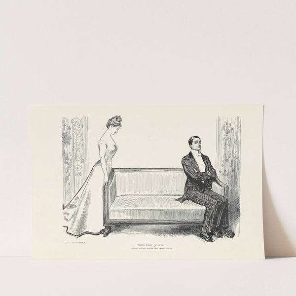 Theirfirst quarrel (1899) by Charles Dana Gibson