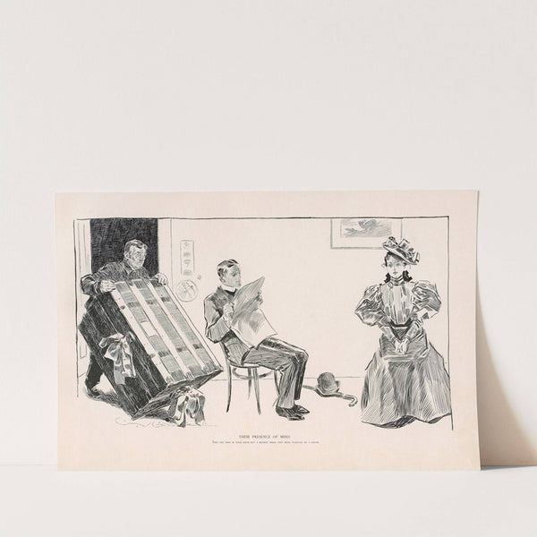 Their presence of mind (1896) by Charles Dana Gibson