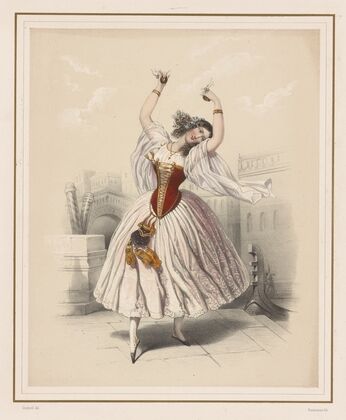L’Opéra. Mlle Fitzjames, Pas vénitien (1844)