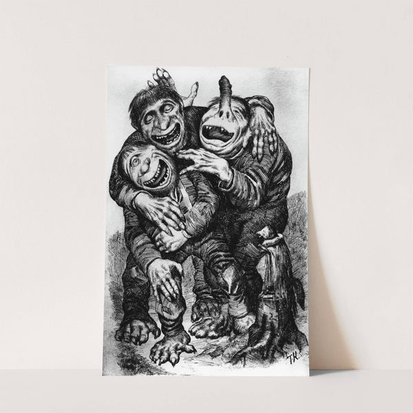 Then All The Trolls Let The Laughter Door Open by Theodor Kittelsen