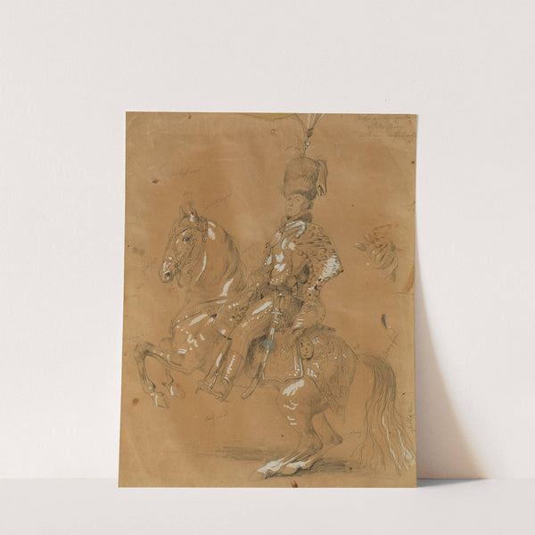 Theodor Aron de Bistra zu Pferd by Johann Peter Krafft