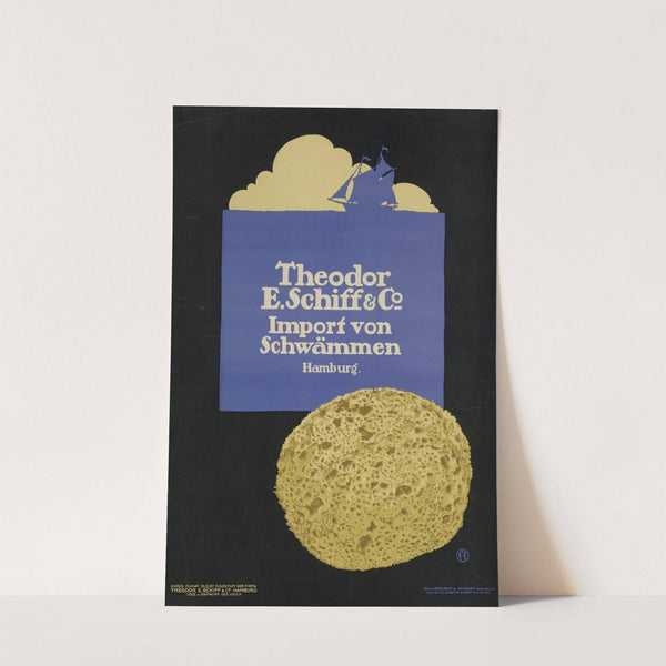 Theodor Schiff; Import von Schwämmen (1910) by Julius Klinger