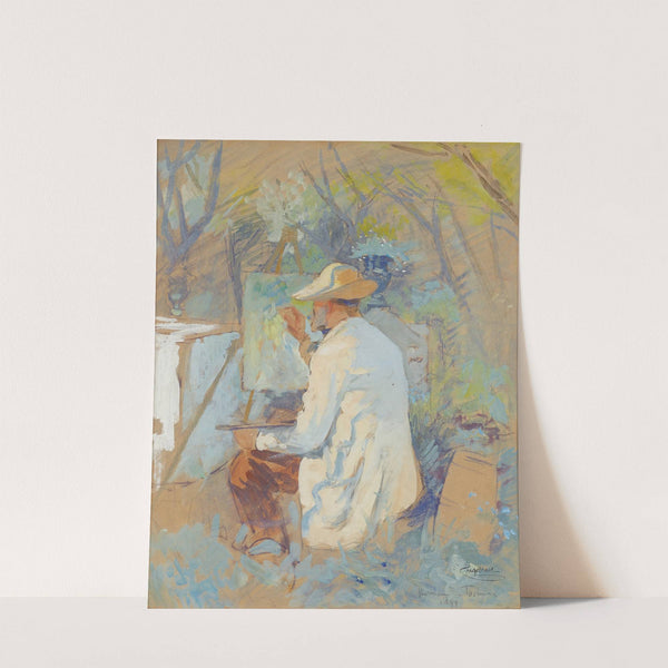 Theodor Von Hörmann Malend In Taormina by Josef Engelhart