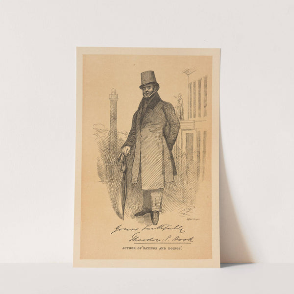 Theodore E. Hook, author of ‘Sayings and Doings’ (1873) by Daniel Maclise