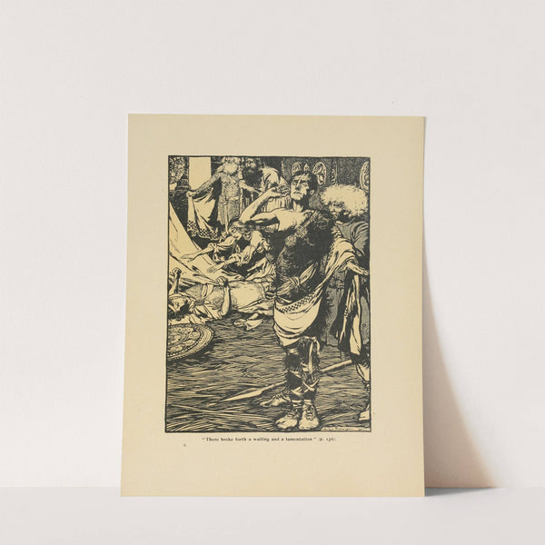 ‘There broke forth a wailing and a lamentation’ (1907) by Arthur Rackham