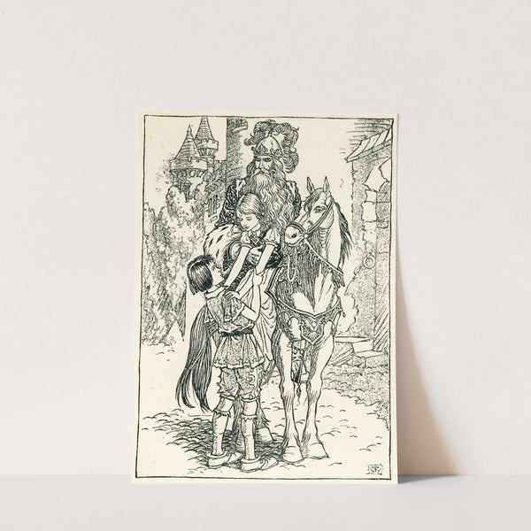 ‘There, Curdie! There ‘s the kiss i promised you! (1949) by Charles Folkard