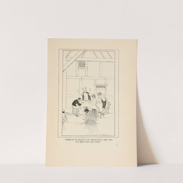 There is no place in my house for a man who can blow hot and cold by Jean de Bosschère