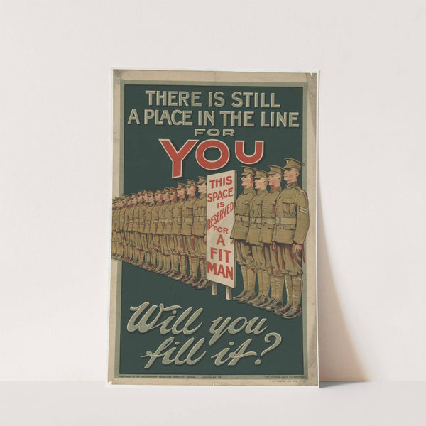 There is still a place in the line for you by Anonymous