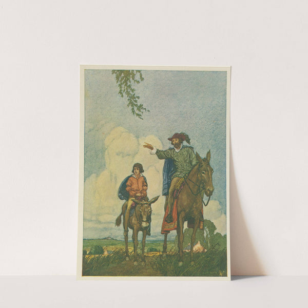 ‘There is the village, my prince, and there is the hall close by!’ by Franklin Booth