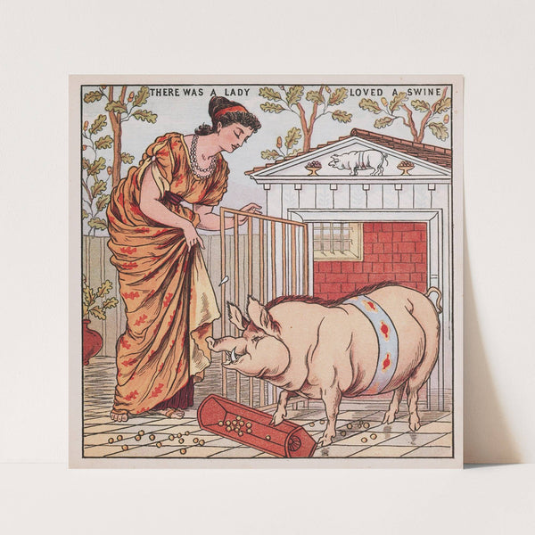 There was a lady loved a swine (1877) by Walter Crane