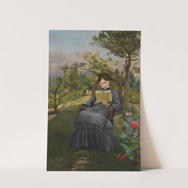 Thérèse lisant dans le parc de Méric (1867) by Frédéric Bazille