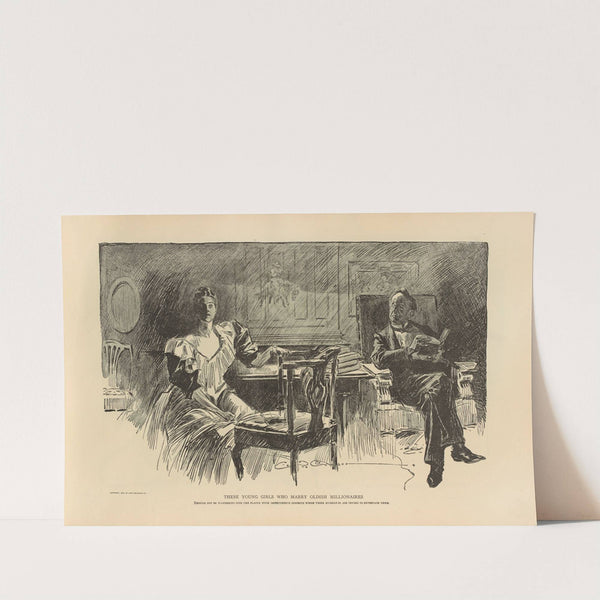 These young girls who marry oldish millionaires (1893-1900) by Charles Dana Gibson