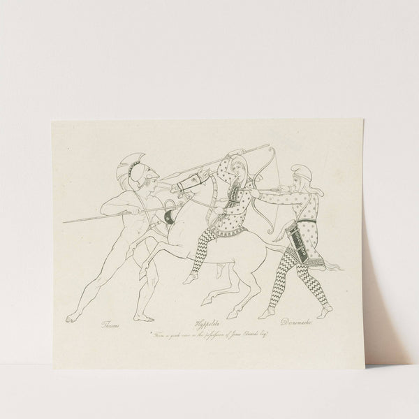 Theseus, ; Hyppolita ; Deinomache (1812) by Henry Moses