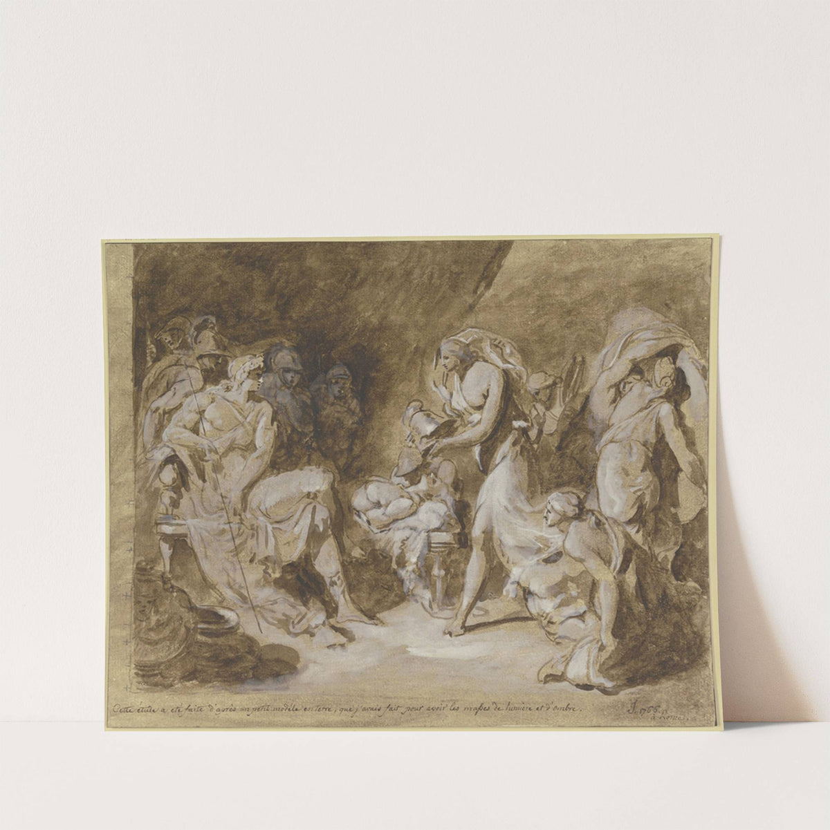 Thetis bringt dem Achilles neue Waffen by Jean-Antoine Julien