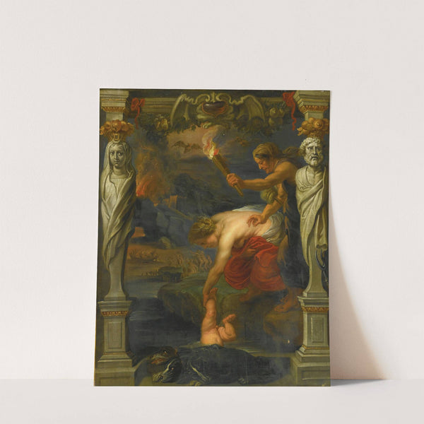 Thetis Dipping The Infant Achilles into The River Styx by Follower of Peter Paul Rubens