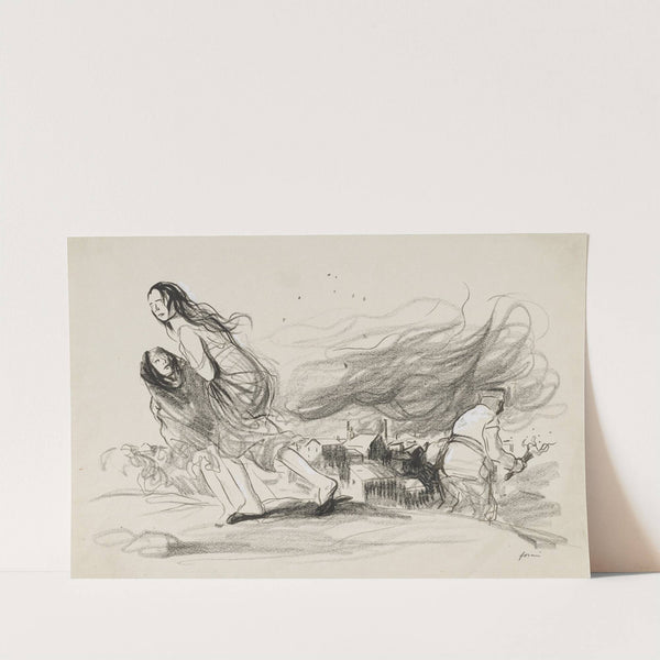 “They Are Burning Everything – They must be about to Retreat” (c. 1919) by Jean-Louis Forain