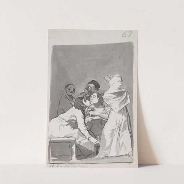They are getting drunk (1796–1798) by Francisco de Goya